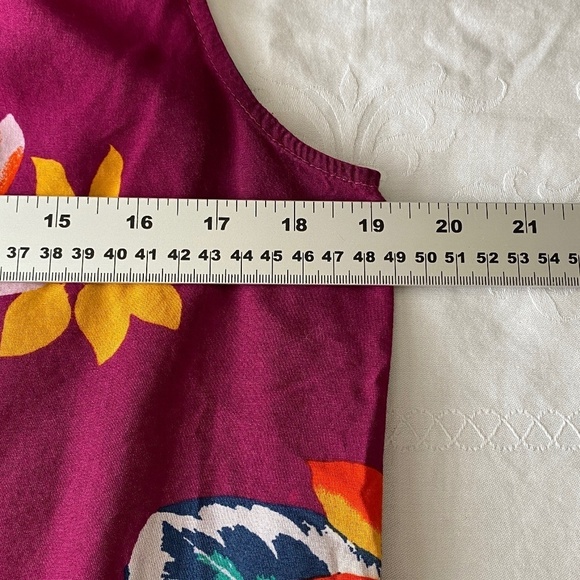 Old Navy Women's Maroon Sleeveless V-neck Lightweight Summer Dress Size Medium - Picture 9 of 11